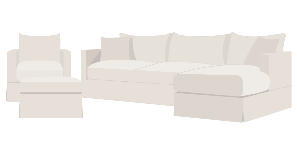 Crate and Barrel Willow Slipcover